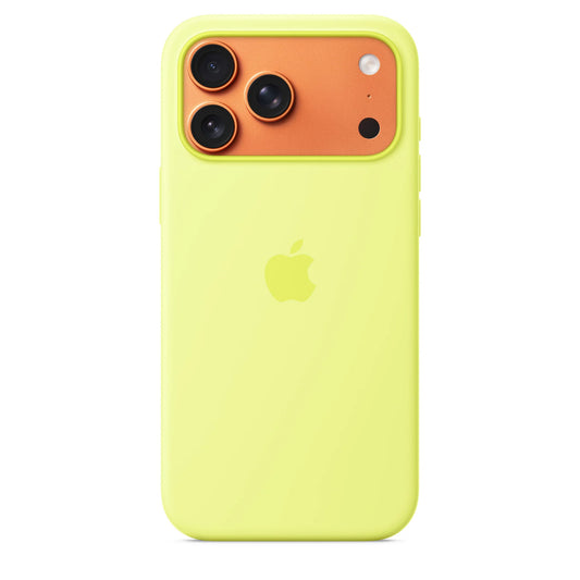 iPhone 17 Pro Max Silicone Case with MagSafe Neon Yellow