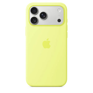 iPhone 17 Pro Max Silicone Case with MagSafe Neon Yellow