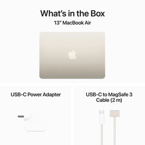 15-inch MacBook Air: Apple M4 chip with 10-core CPU and 10-core GPU, 16GB, 256GB SSD - Starlight