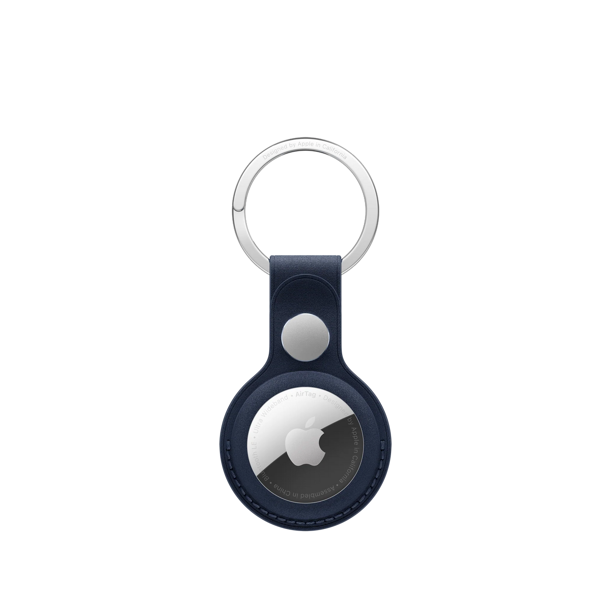 AirTag FineWoven Key Ring - Deep Blue